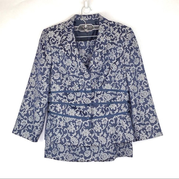 Isabel & Nina Brocade Suit Size 4 Career wear Skirt and Jacket - Picture 1 of 8